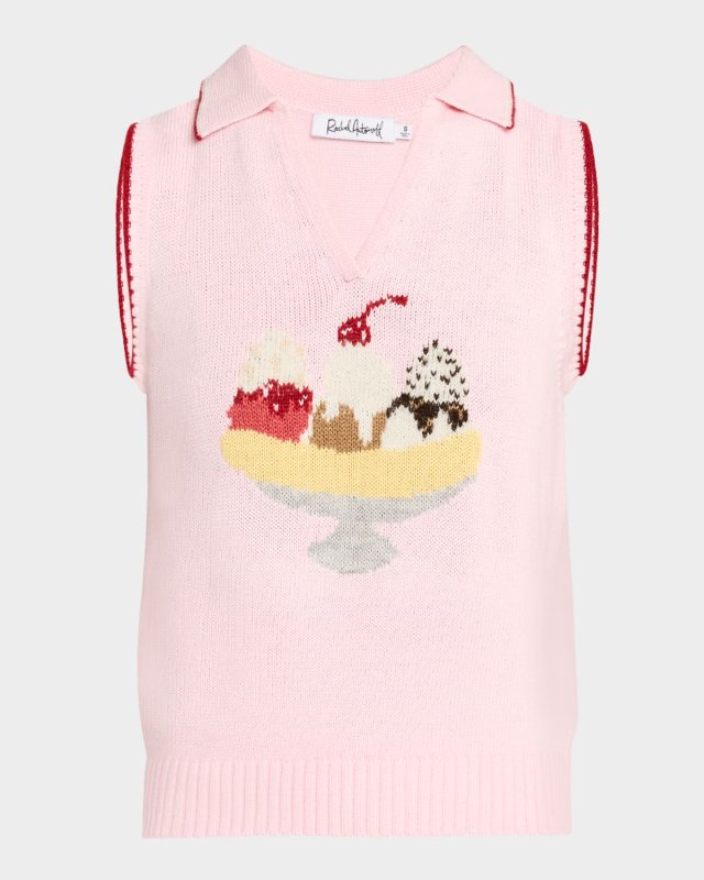 Split Sleeveless Polo Vest